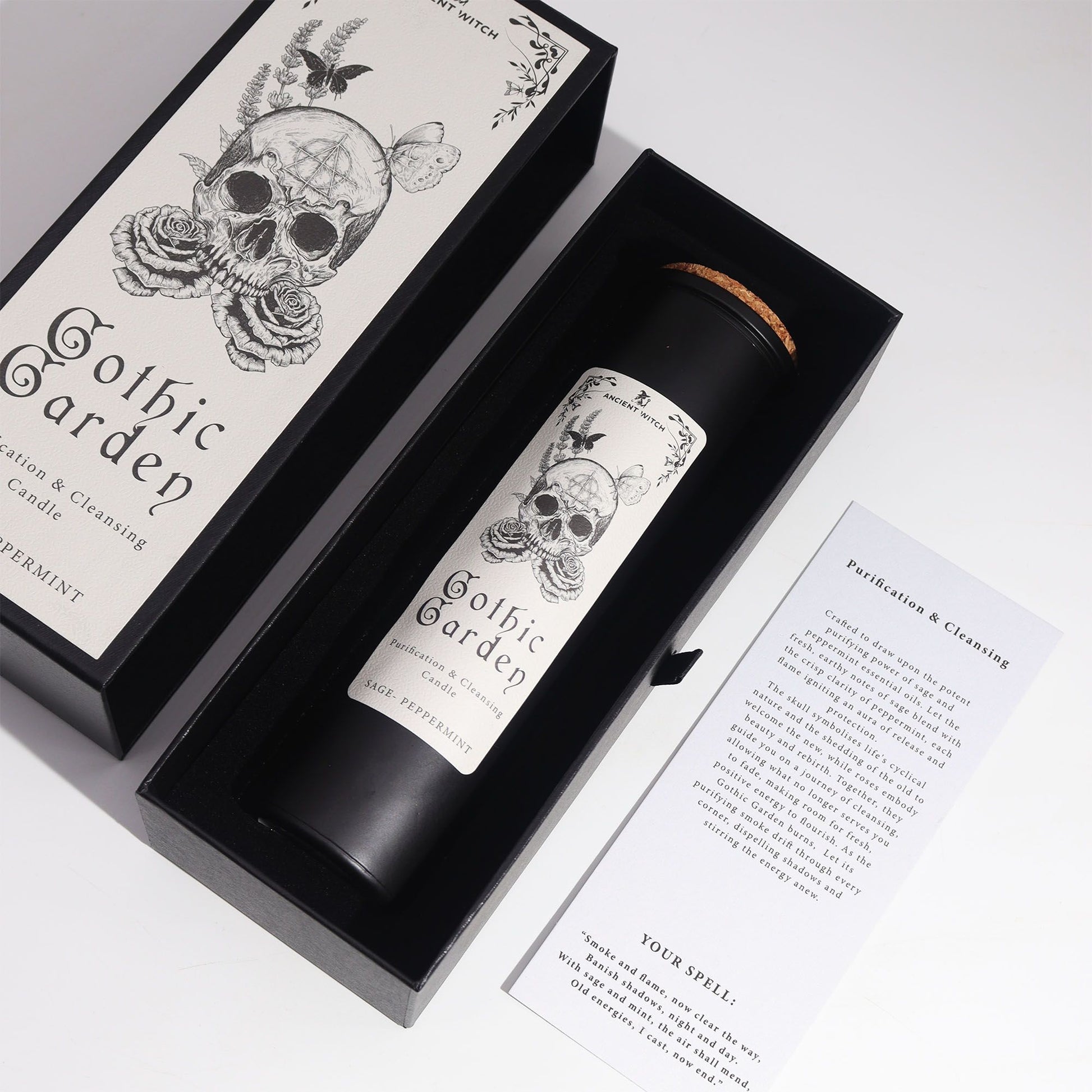 Ancient Witch Ritual Candles: Gothic Garden