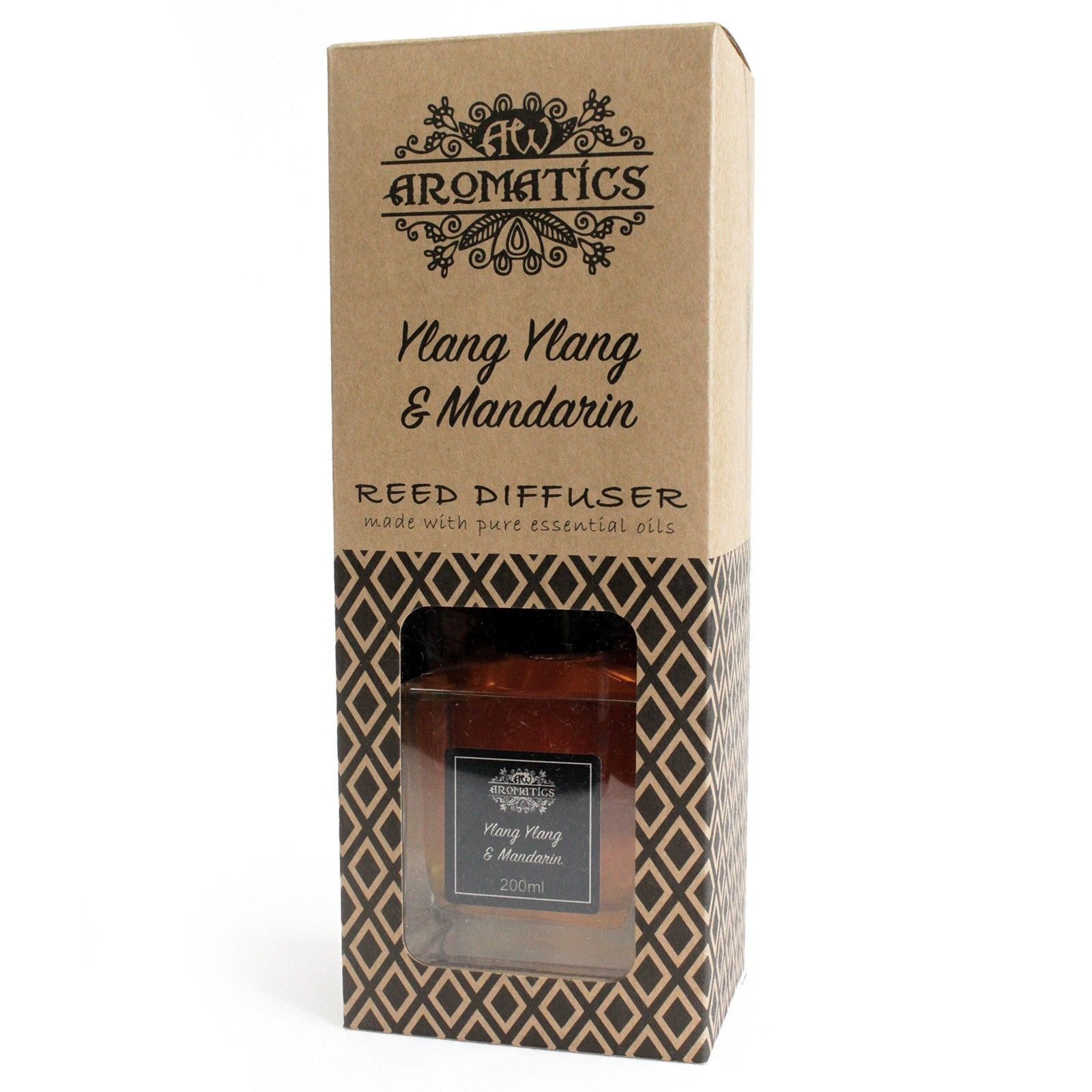 Essential Oil Reed Diffuser: Ylang Ylang & Mandarin - 200ml