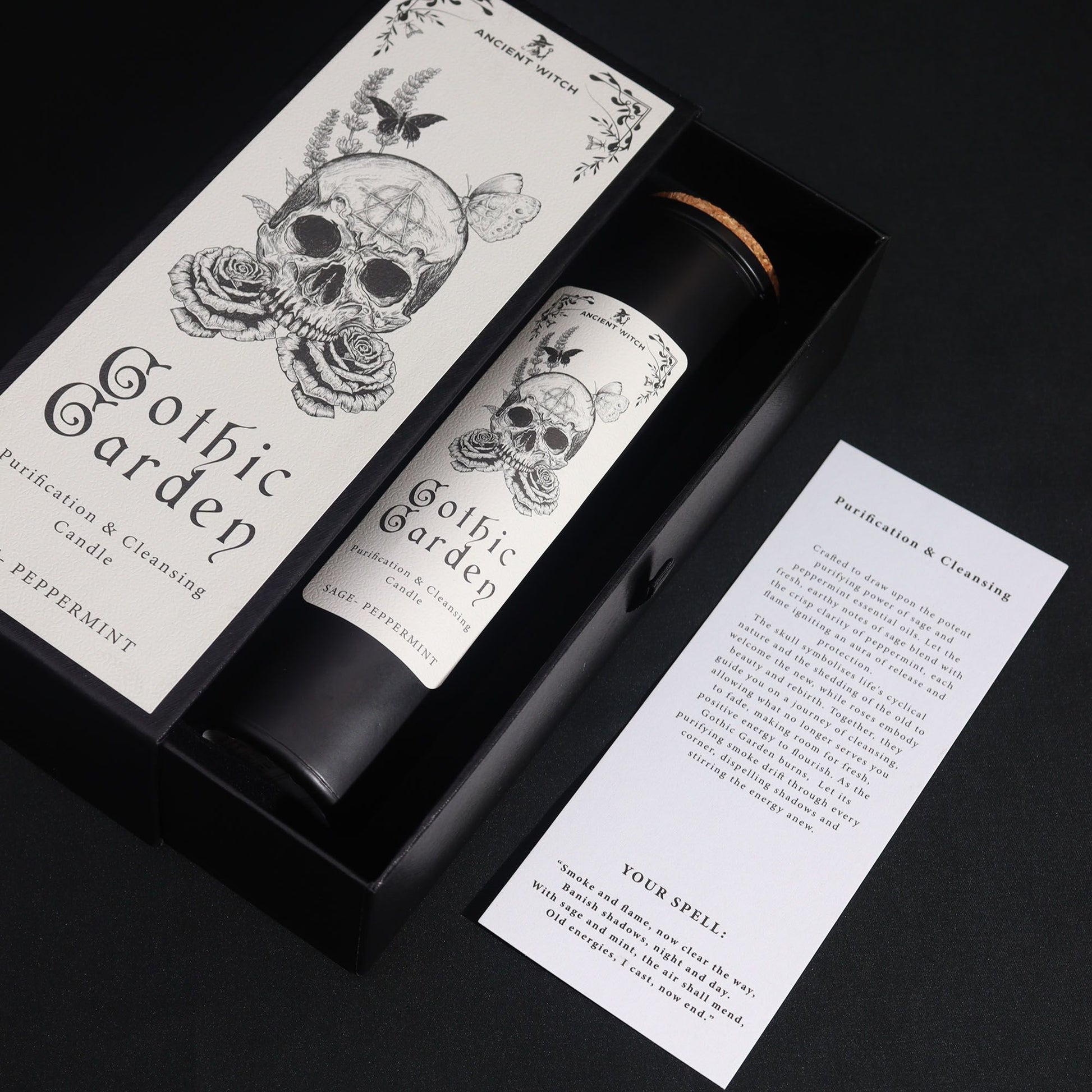 Ancient Witch Ritual Candles: Gothic Garden
