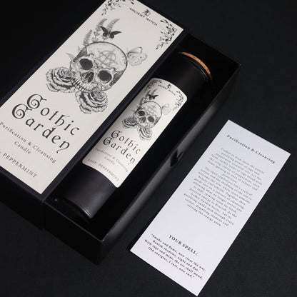 Ancient Witch Ritual Candles: Gothic Garden