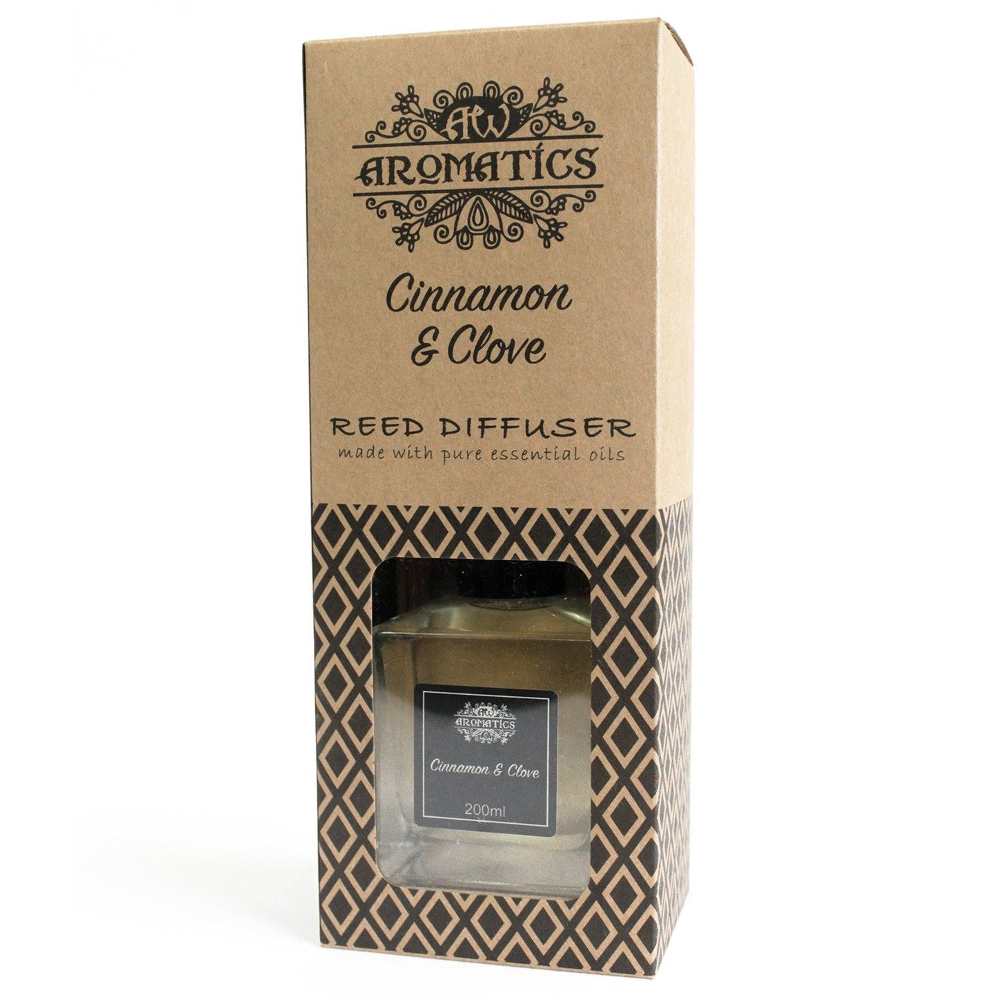 Essential Oil Reed Diffuser: Cinnamon & Clove - 200ml
