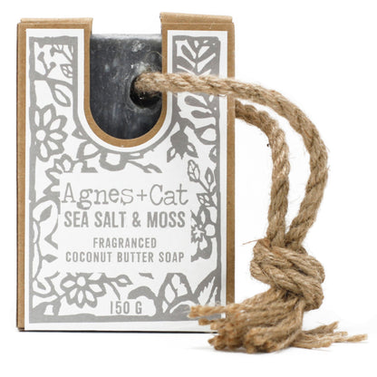 Soap On A Rope: Sea Salt & Moss - 150g