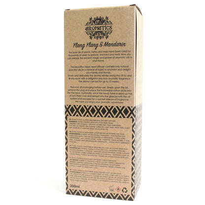 Essential Oil Reed Diffuser: Ylang Ylang & Mandarin - 200ml