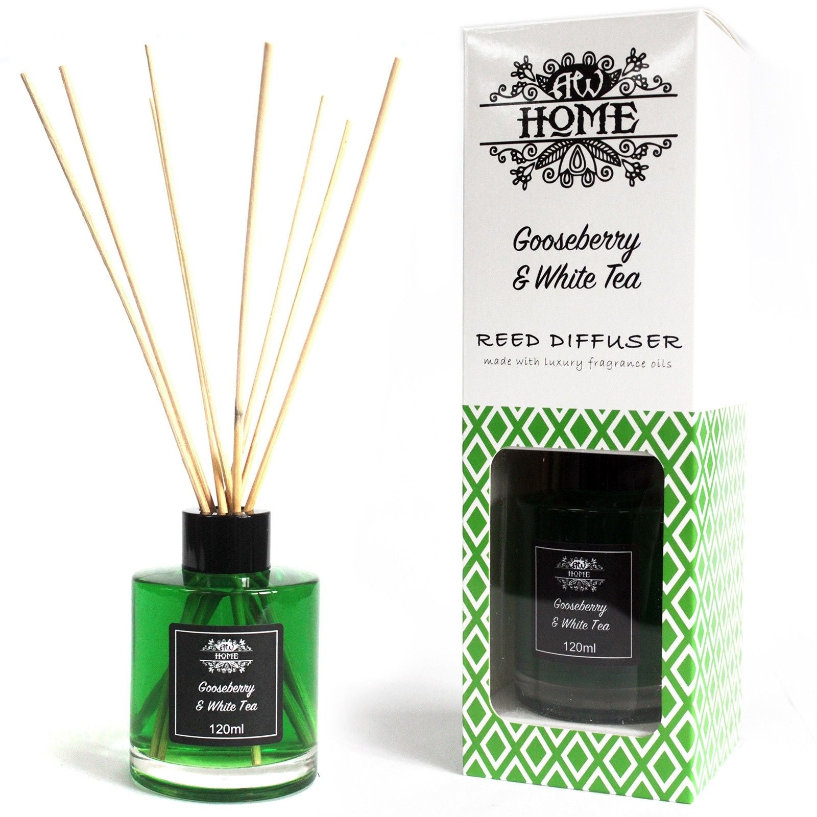 Fragrance Reed Diffuser: Gooseberry & White Tea - 120ml