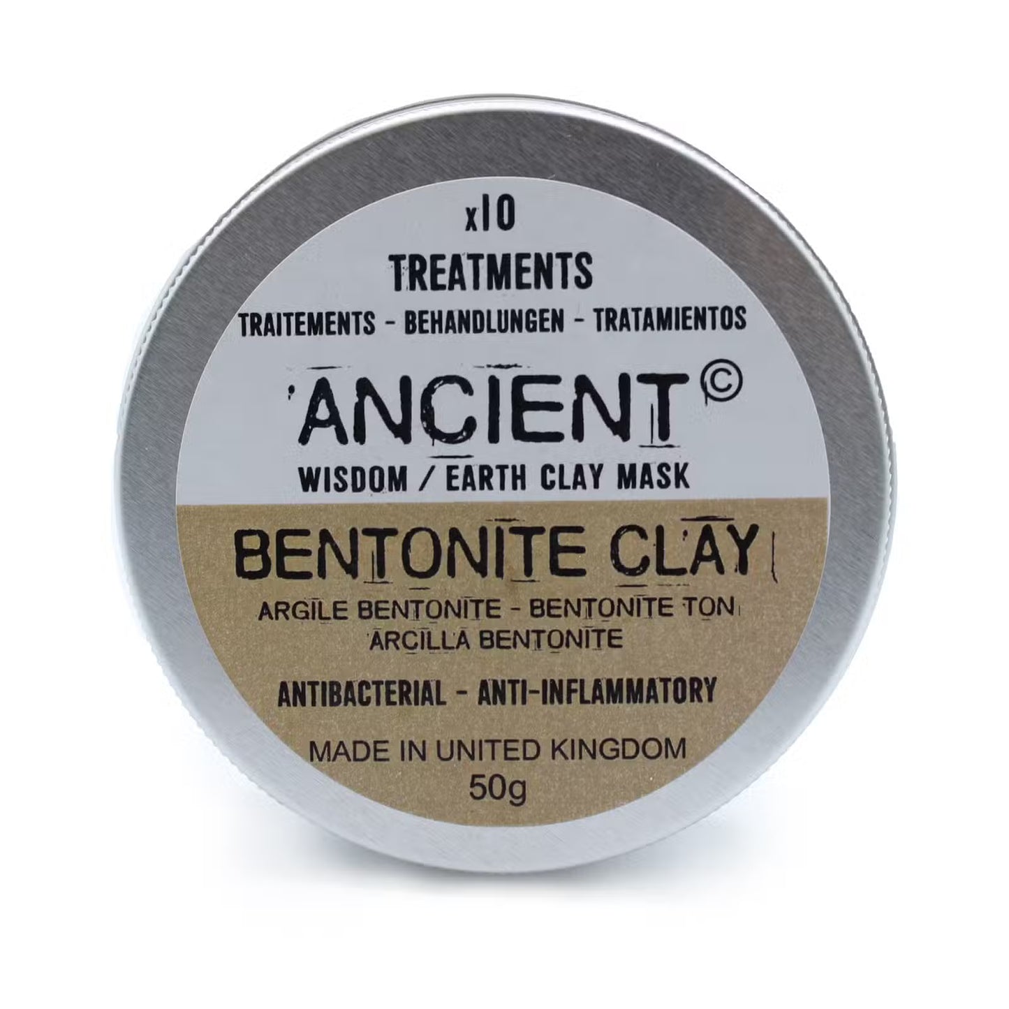 Bentonite Clay Face Mask: Deep Pore Cleansing - 50g