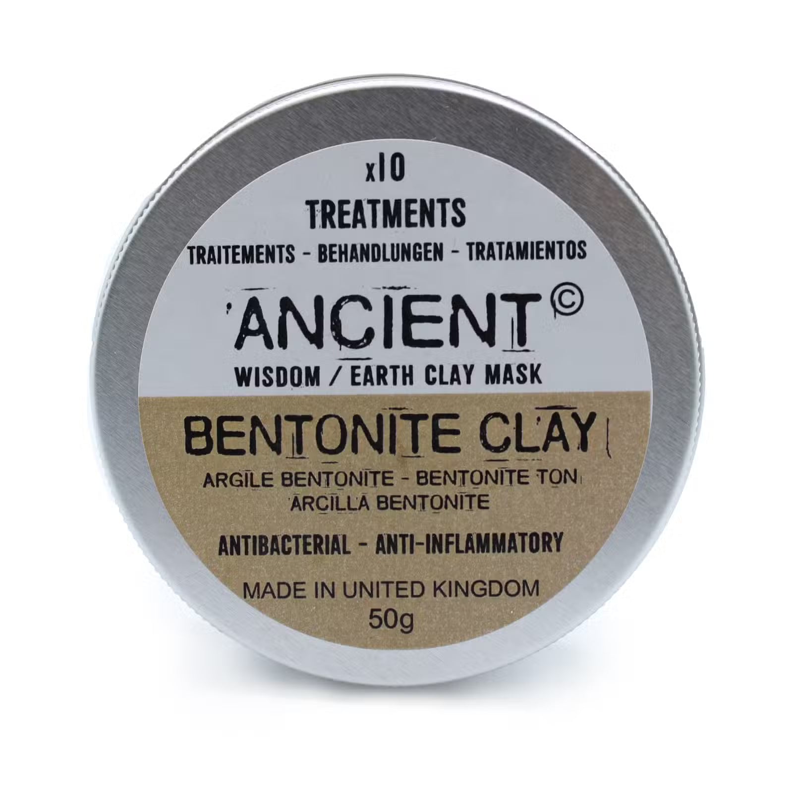 Bentonite Clay Face Mask: Deep Pore Cleansing - 50g