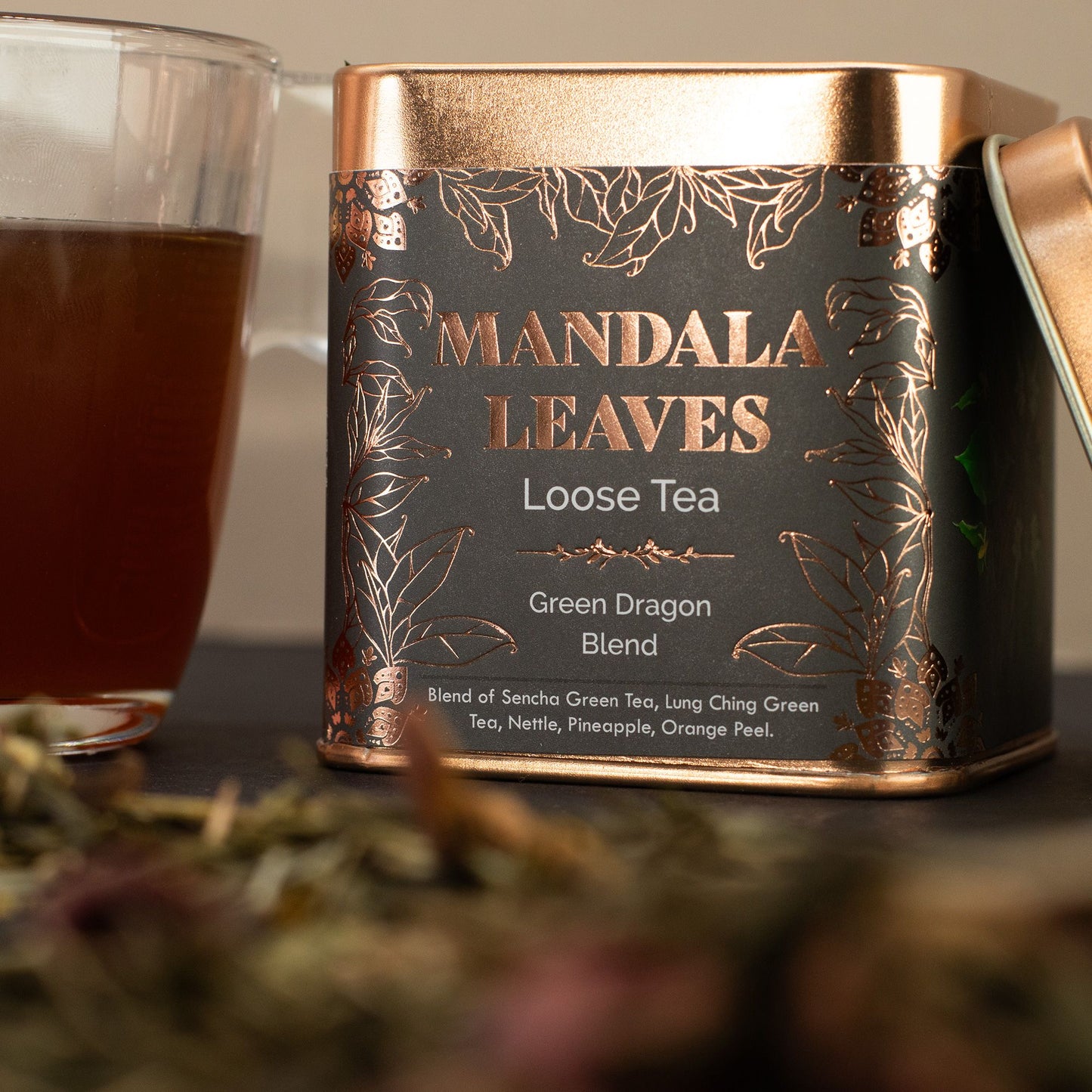 Mandala Leaves: Green Dragon Tea Blend - 50g