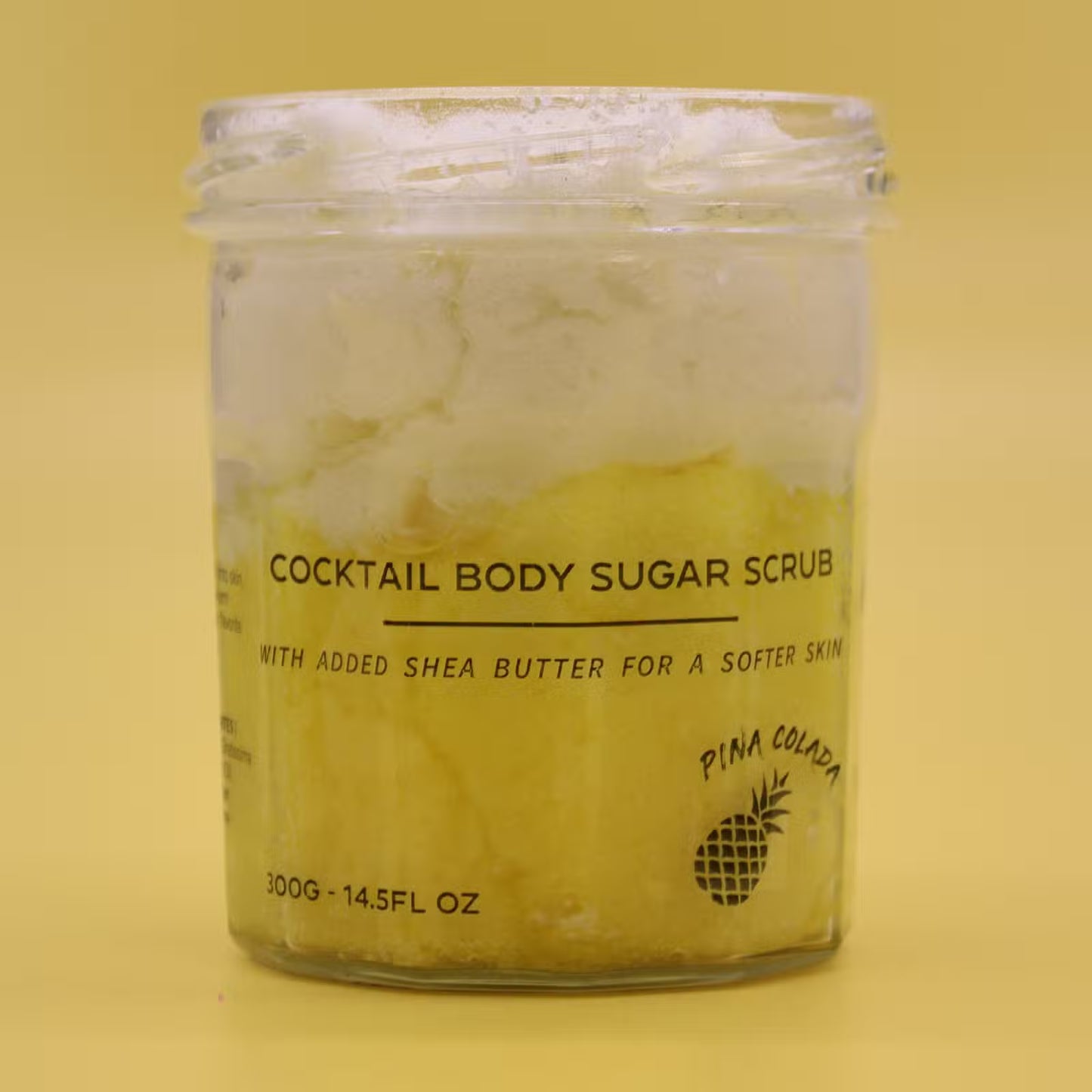 Piña Colada Exfoliating Sugar Body Scrub: Skin Softening Treat - 300g - Bath & Soak