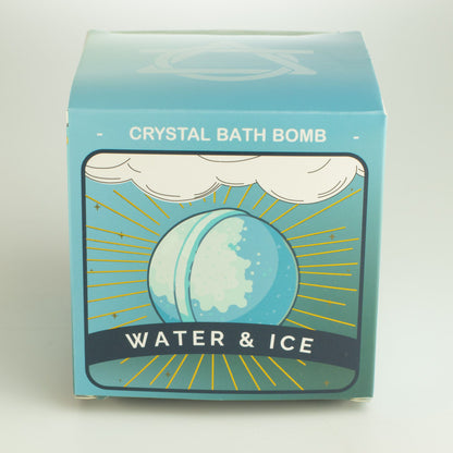 Elemental Crystal Bath Bomb: Water & Ice - 180g