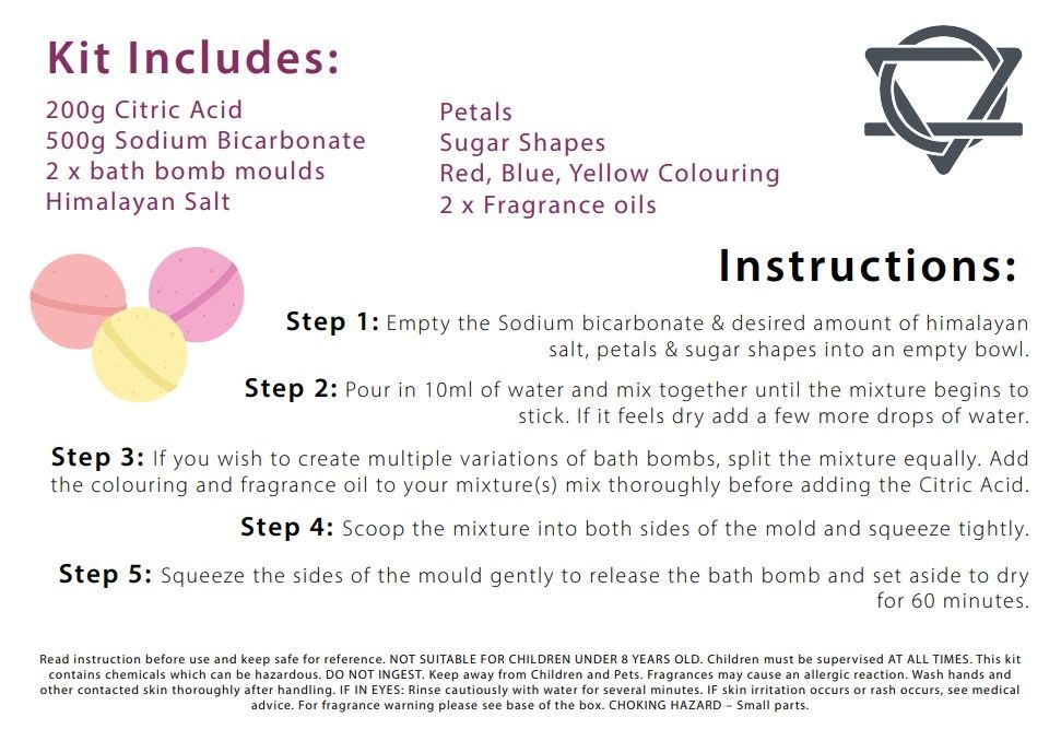DIY Bath Bomb Kit - Masculine & Feminine Scents