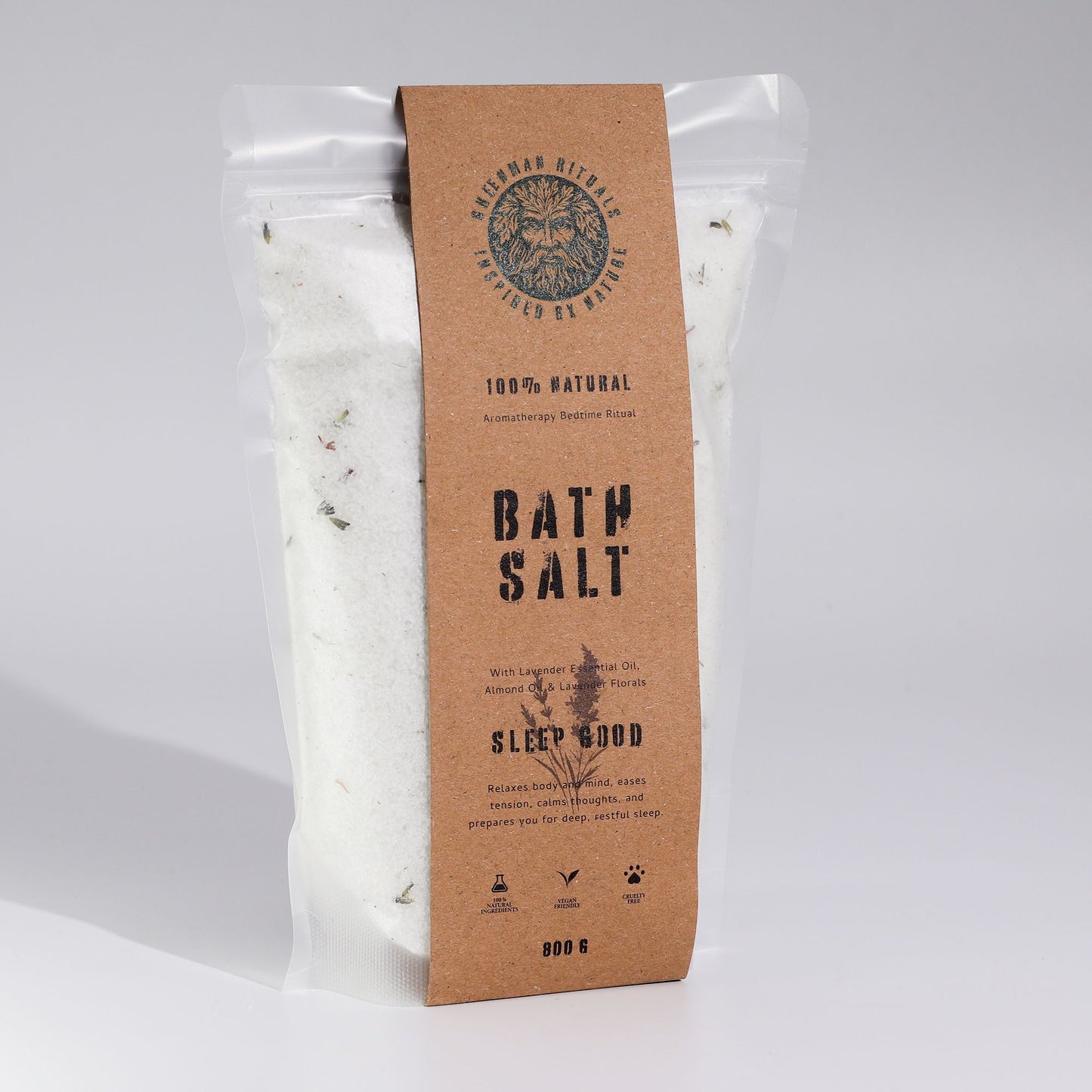 Lavender Epsom Bath Salts: Good Sleep – 800g