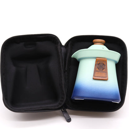 Temple Teapot Set: Blue Heaven - 3 Cups