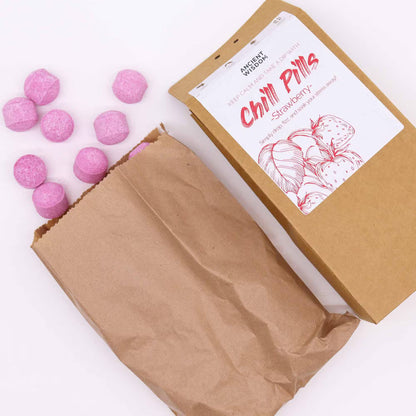 Pack of 30 Mini Bath Bombs - Strawberry - Bath & Soak