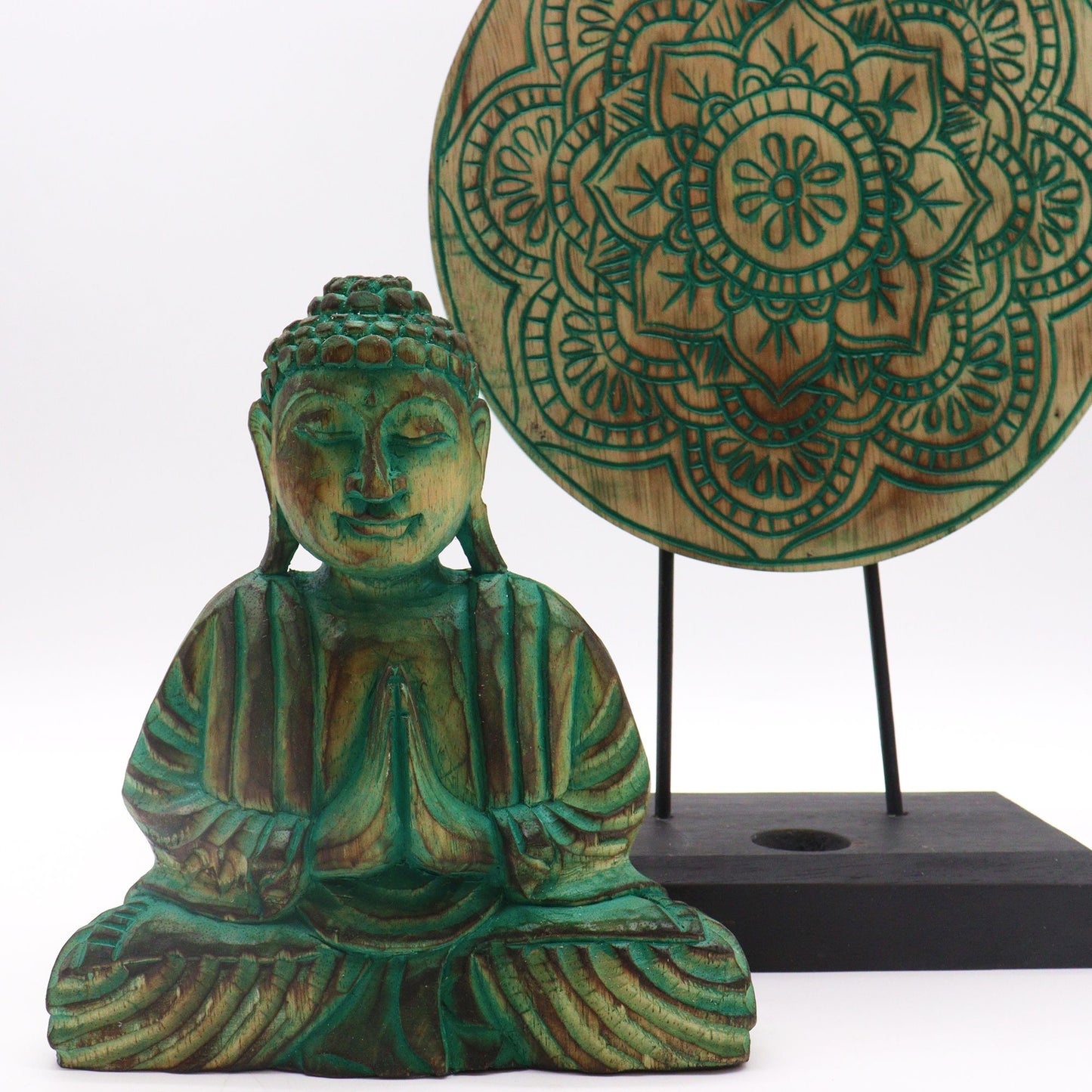 Green Buddha Knot Set: Peace & Harmony - 25cm