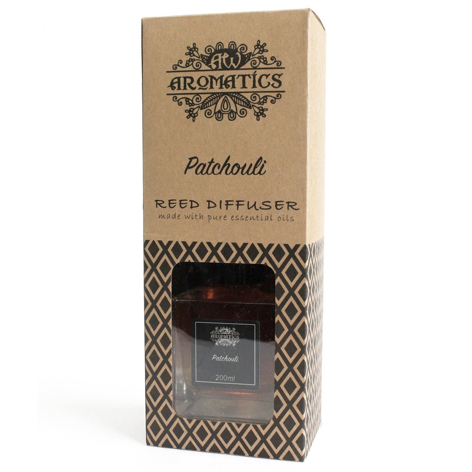Patchouli Reed Diffuser: Sweet Earthy Aroma - 200ml