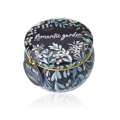 Art Tin Scented Candle: Tea & Rose