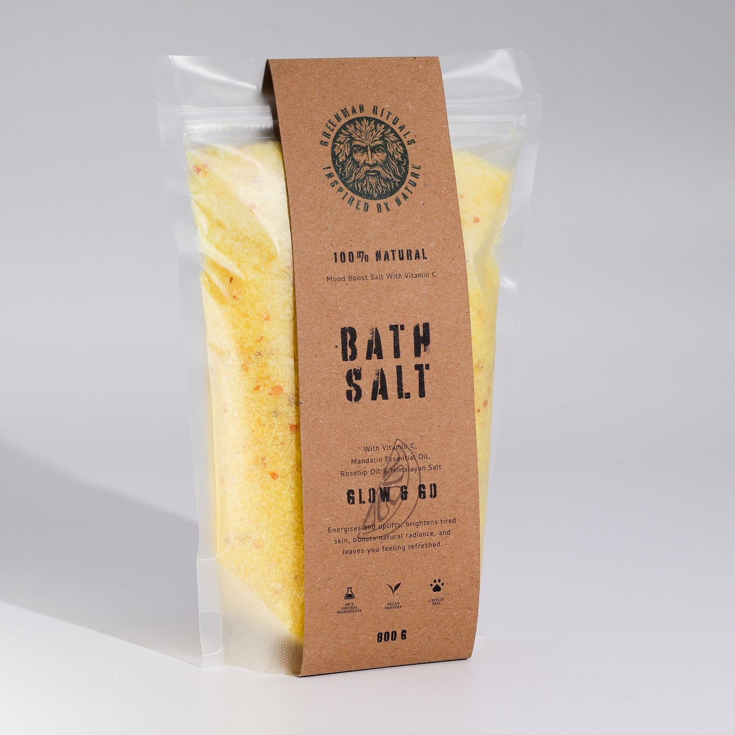 Vitamin C & Mandarin Epsom Bath Salts: Glow & Go – 800g