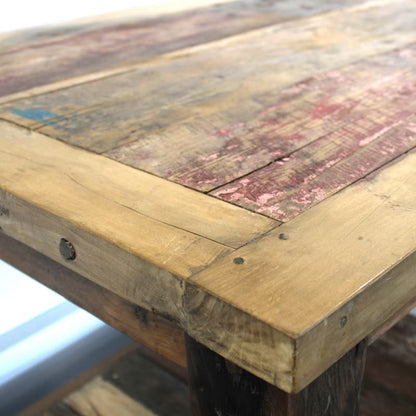 Reclaimed Teak Dining Table: Seats 6-8 - 180x70cm