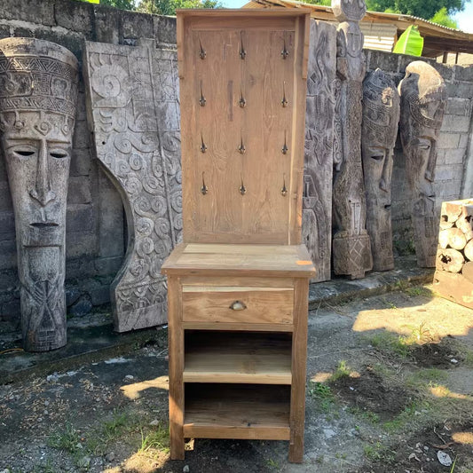 Reclaimed & Handmade Teak Display Stand