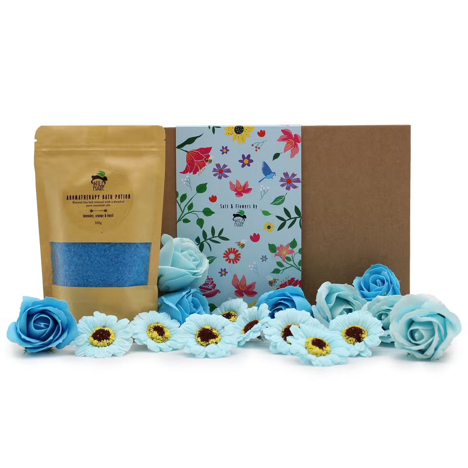 Lavender, Orange, Basil Bath Salts & Soap Gift Set
