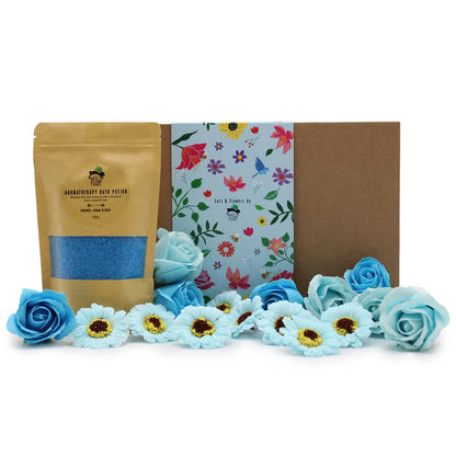 Lavender, Orange, Basil Bath Salts & Soap Gift Set - Bath & Soak
