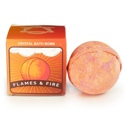 Elemental Crystal Bath Bomb: Flames & Fire - 180g