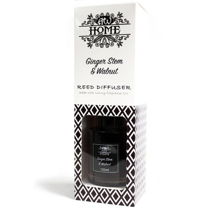 Fragrance Reed Diffuser: Ginger Stem & Walnut - 120ml