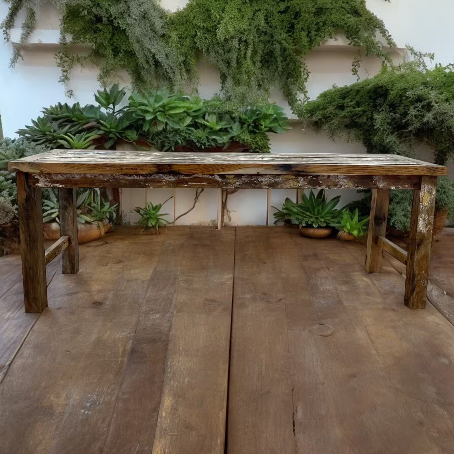 Reclaimed Teak Dining Table: Seats 6-8 - 180x70cm
