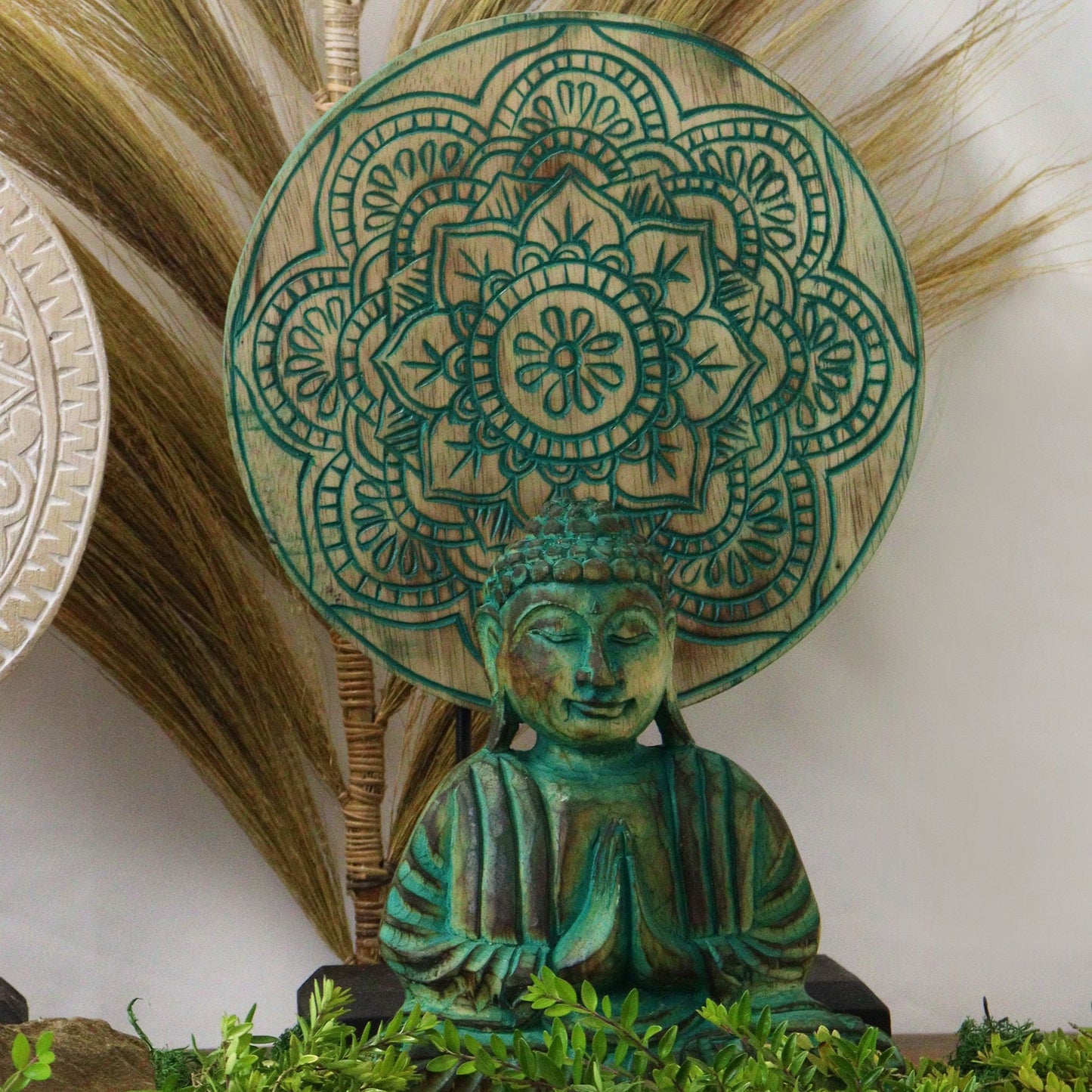 Green Buddha Knot Set: Peace & Harmony - 25cm