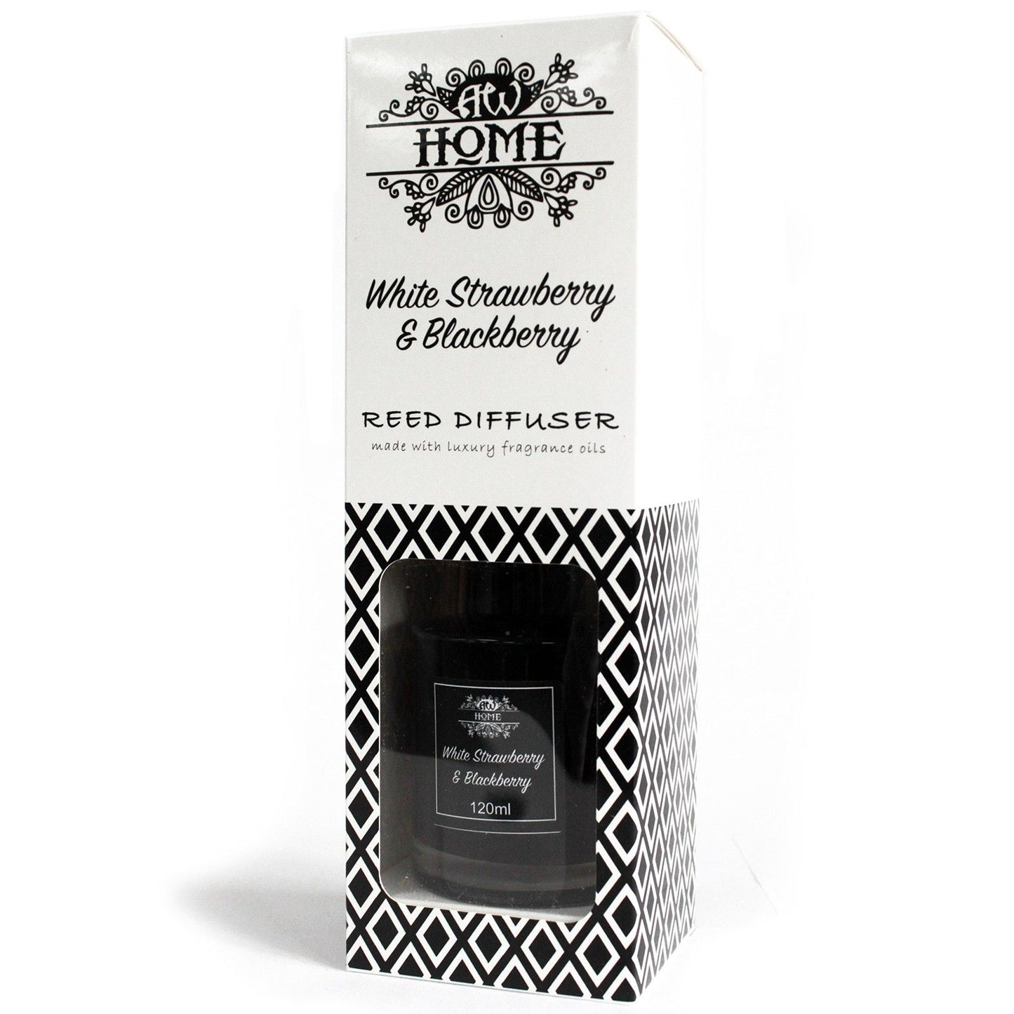 Fragrance Reed Diffuser: White Strawberry & Blackberry - 120ml
