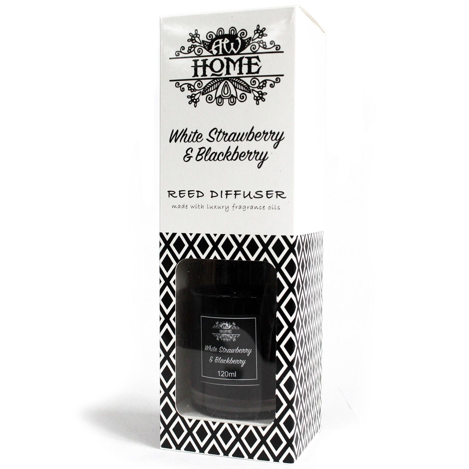 Fragrance Reed Diffuser: White Strawberry & Blackberry - 120ml