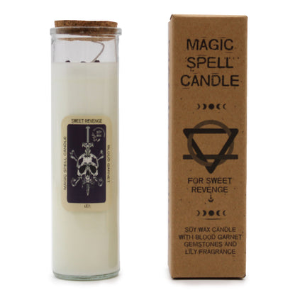 Magic Spell Candle: Sweet Revenge - Blood Garnet