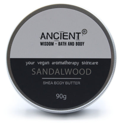 Aromatherapy Shea Body Butter: Sandalwood Oil - 90g