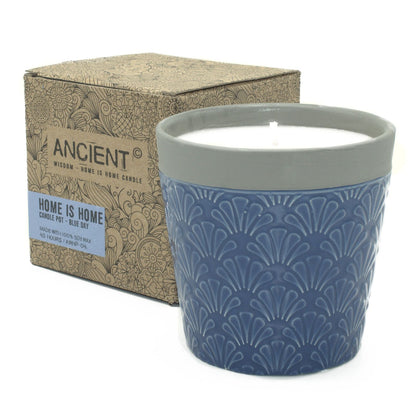 Blue Day Scented Candle Pot - 45 Hour Burn