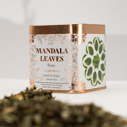 Mandala Leaves: Classic Green Tea with Lemon & Ginger - 50g