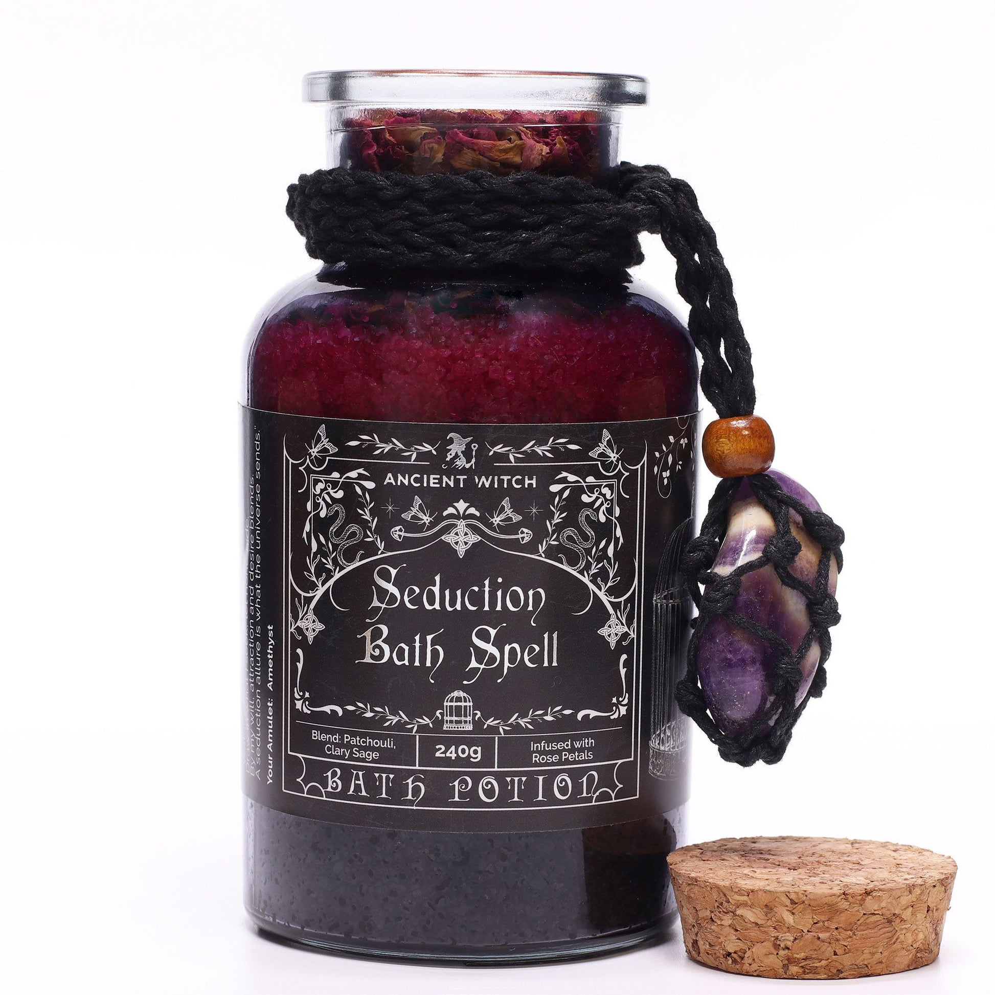 Seduction Bath Spell Potion: Patchouli & Clary Sage - 240g
