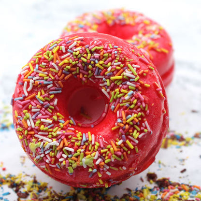 Strawberry & Banana Doughnut Bath Bomb - 180g - Bath & Soak