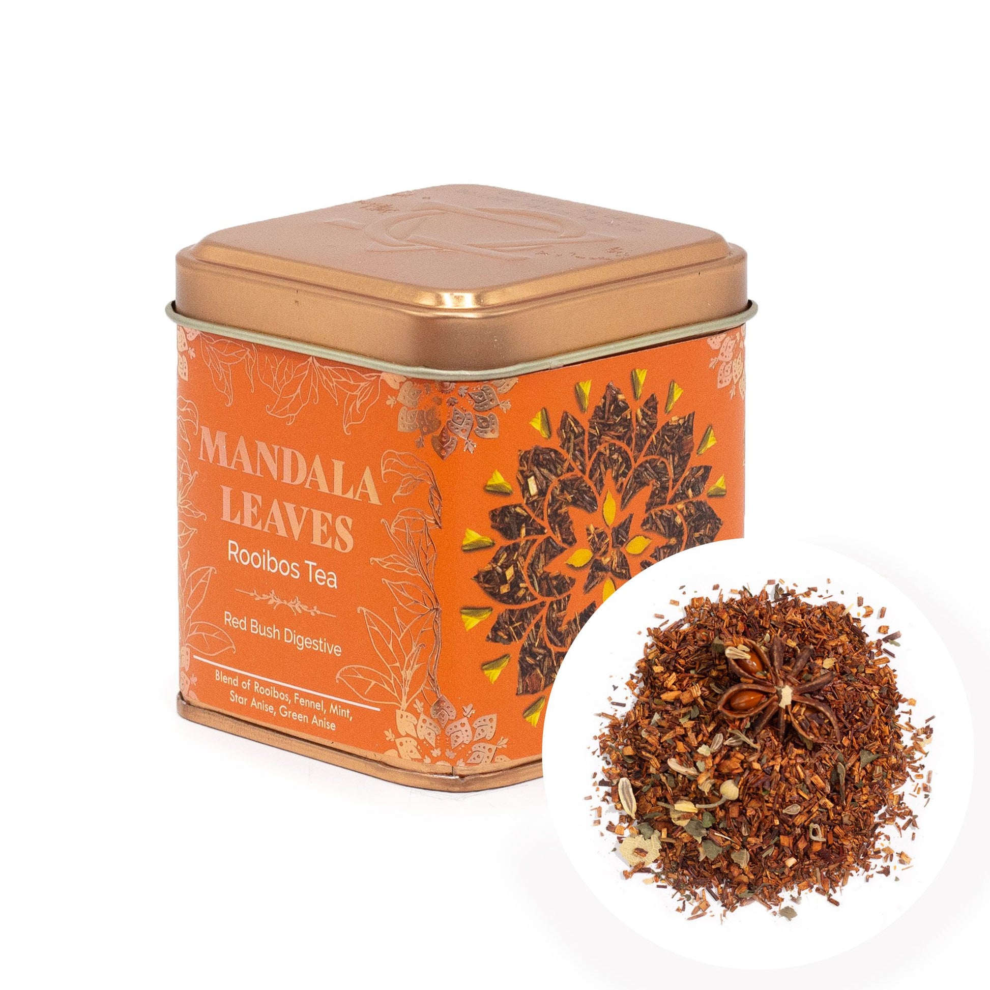 Mandala Leaves: Red Bush Digestive - 50g