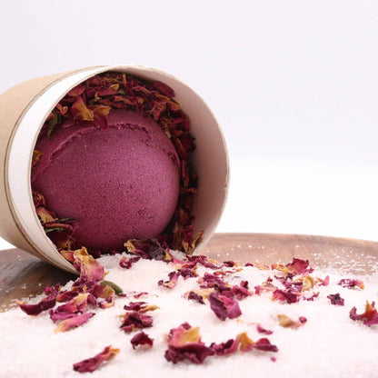 Ylang Ylang & Ginger Bath Bomb With Aromatherapy Bath Salts - Bath & Soak