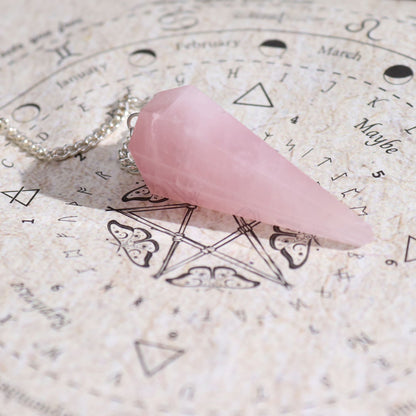 12 Spell Incense: Love - Rose Quartz Pendulum