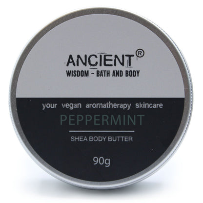 Aromatherapy Shea Body Butter: Peppermint Oil - 90g