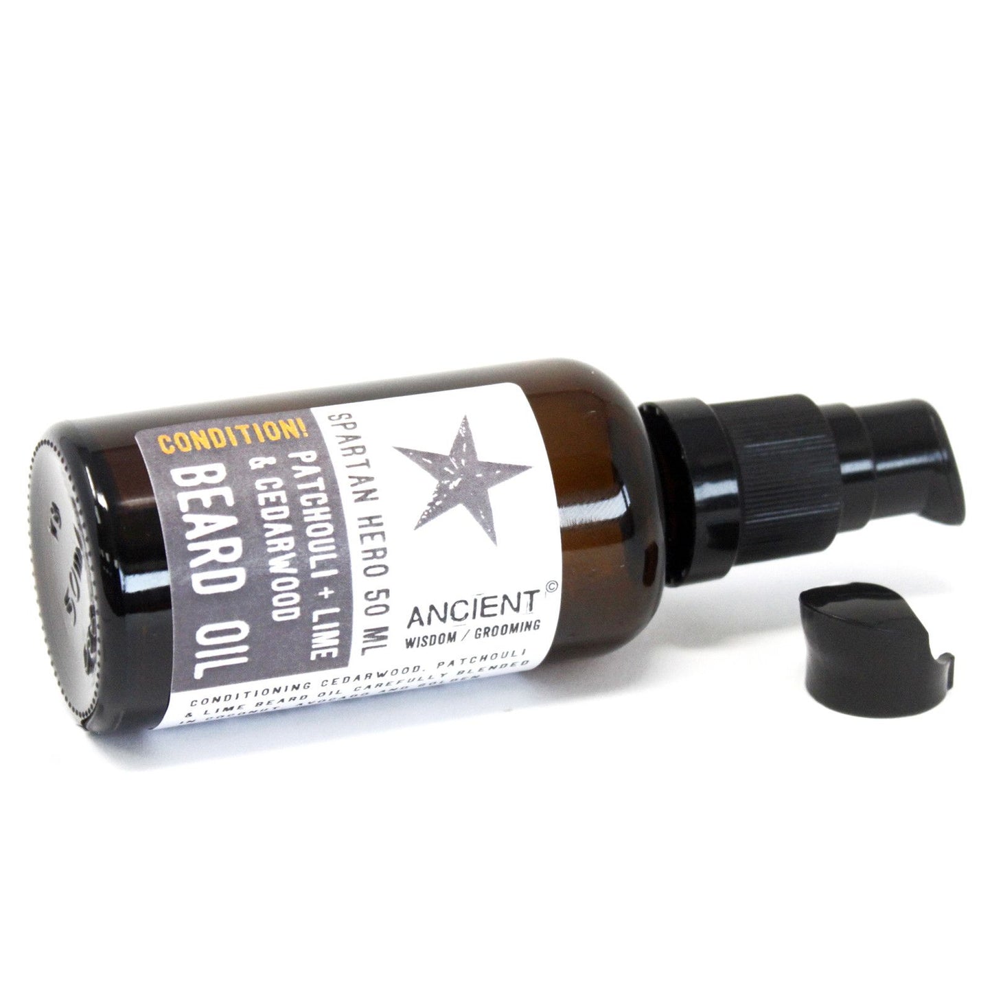 Spartan Hero Beard Oil: Patchouli, Lime & Cedarwood - 50ml