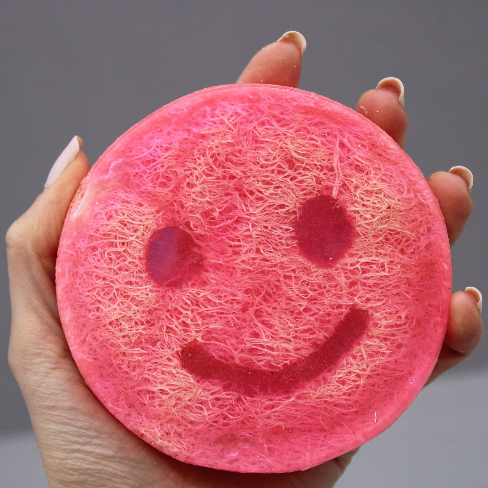 Grapefruit Scrub Soap: Handmade Loofah Soap - 120g