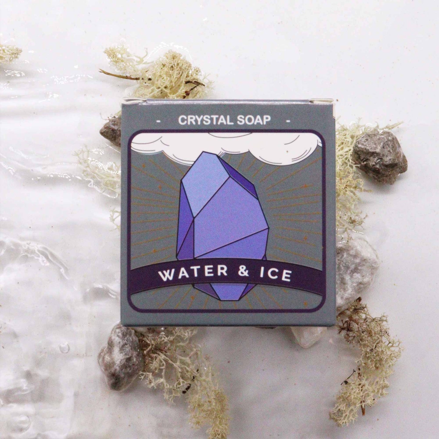Crystal Elemental Soap: Water & Ice - Approx 113g