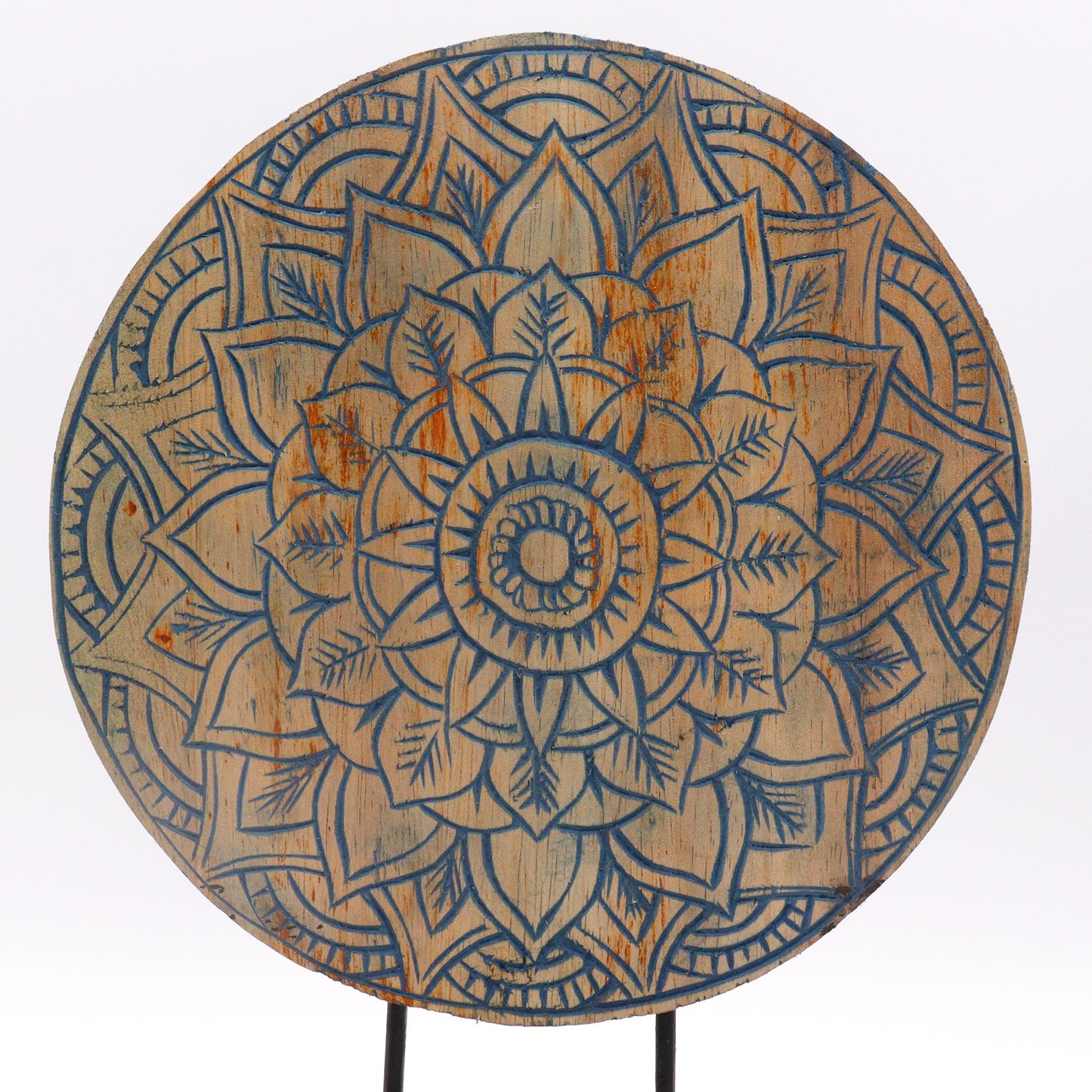 Buddha Feng Shui Set: Blue Flower Mandala - 25cm
