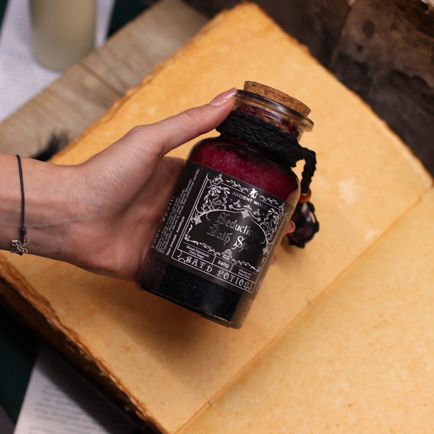 Seduction Bath Spell Potion: Patchouli & Clary Sage - 240g