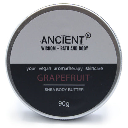 Aromatherapy Shea Body Butter: Grapefruit Oil - 90g