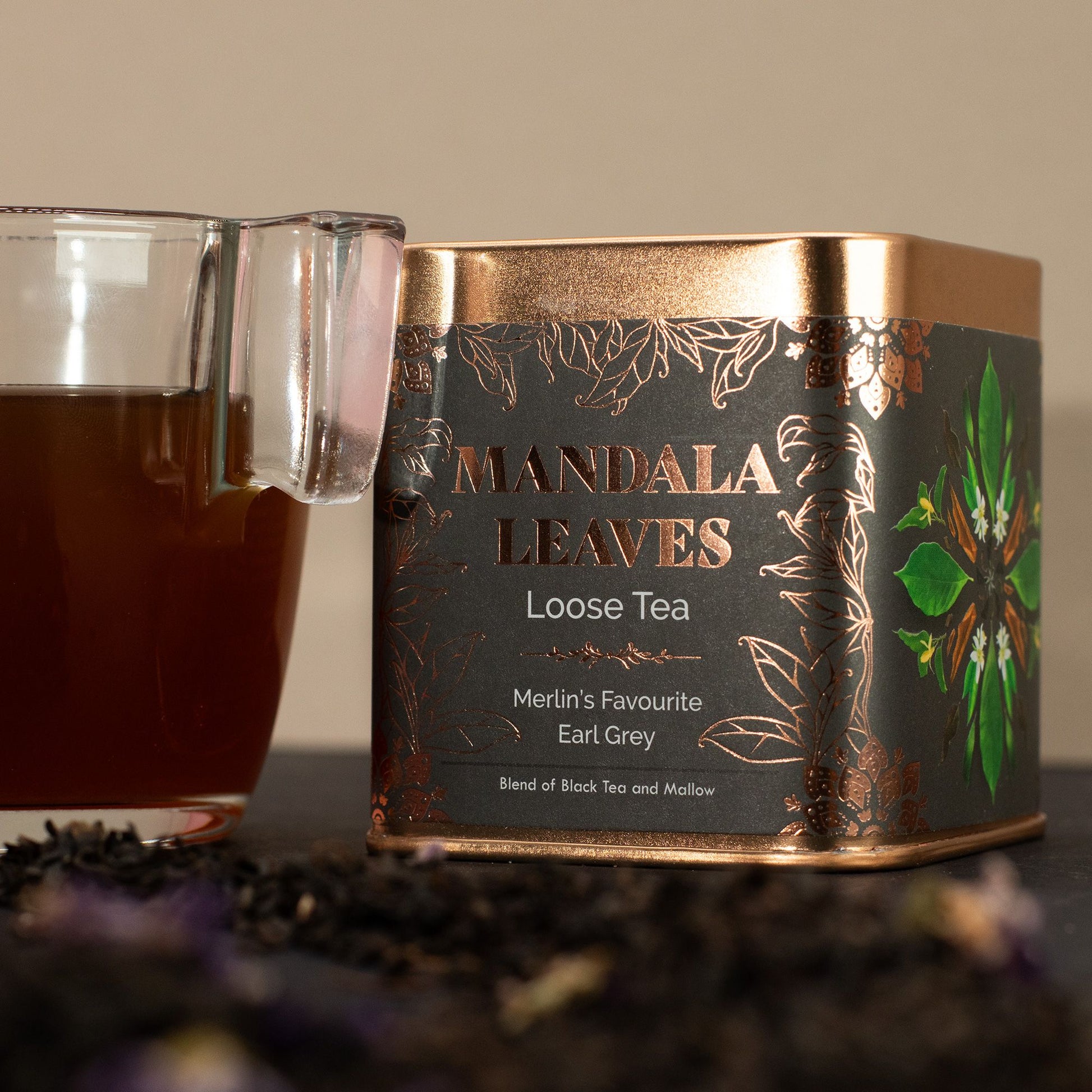 Mandala Leaves: Merlin's Favorite Earl Grey - 50g