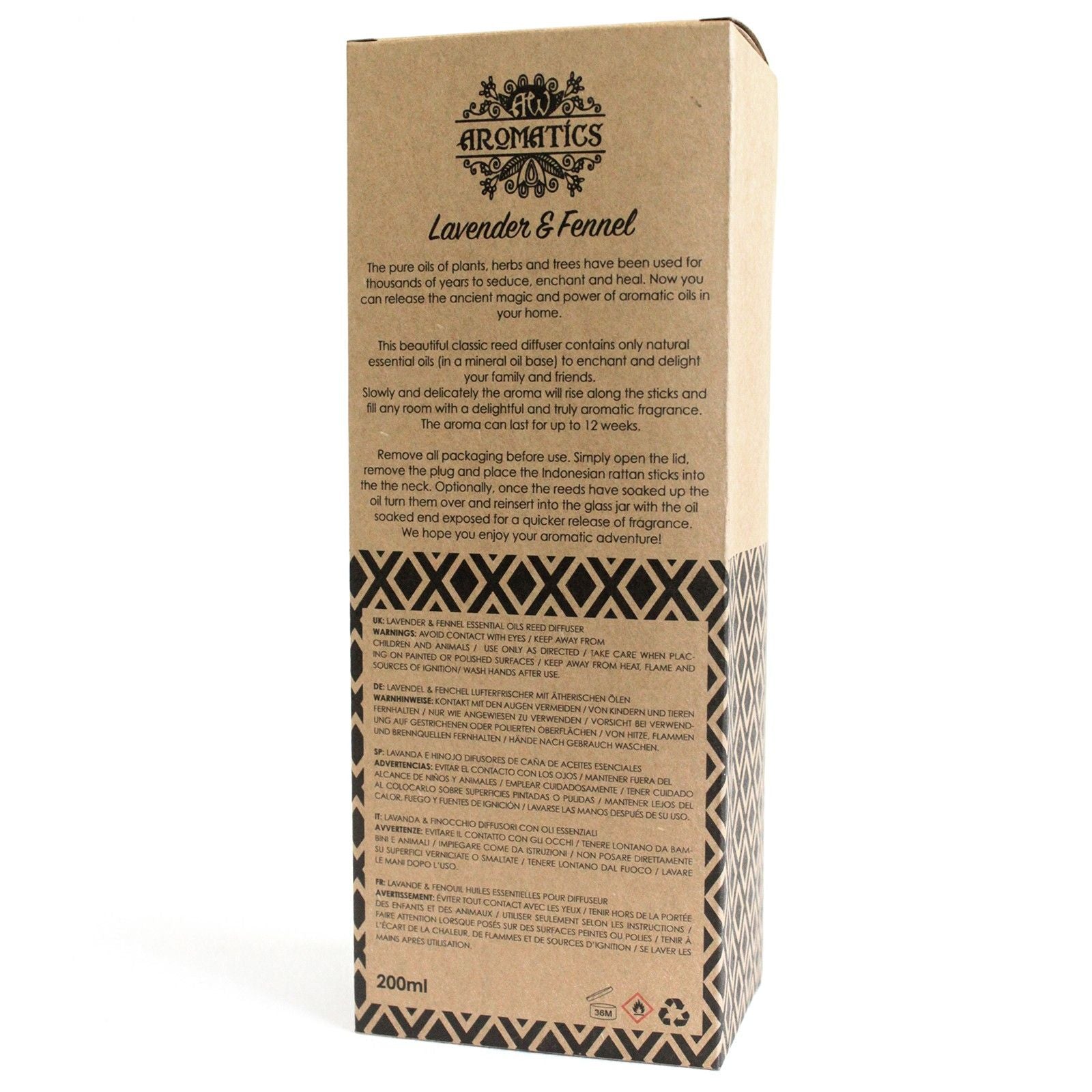 Lavender & Fennel Diffuser: Calming Aroma - 200ml