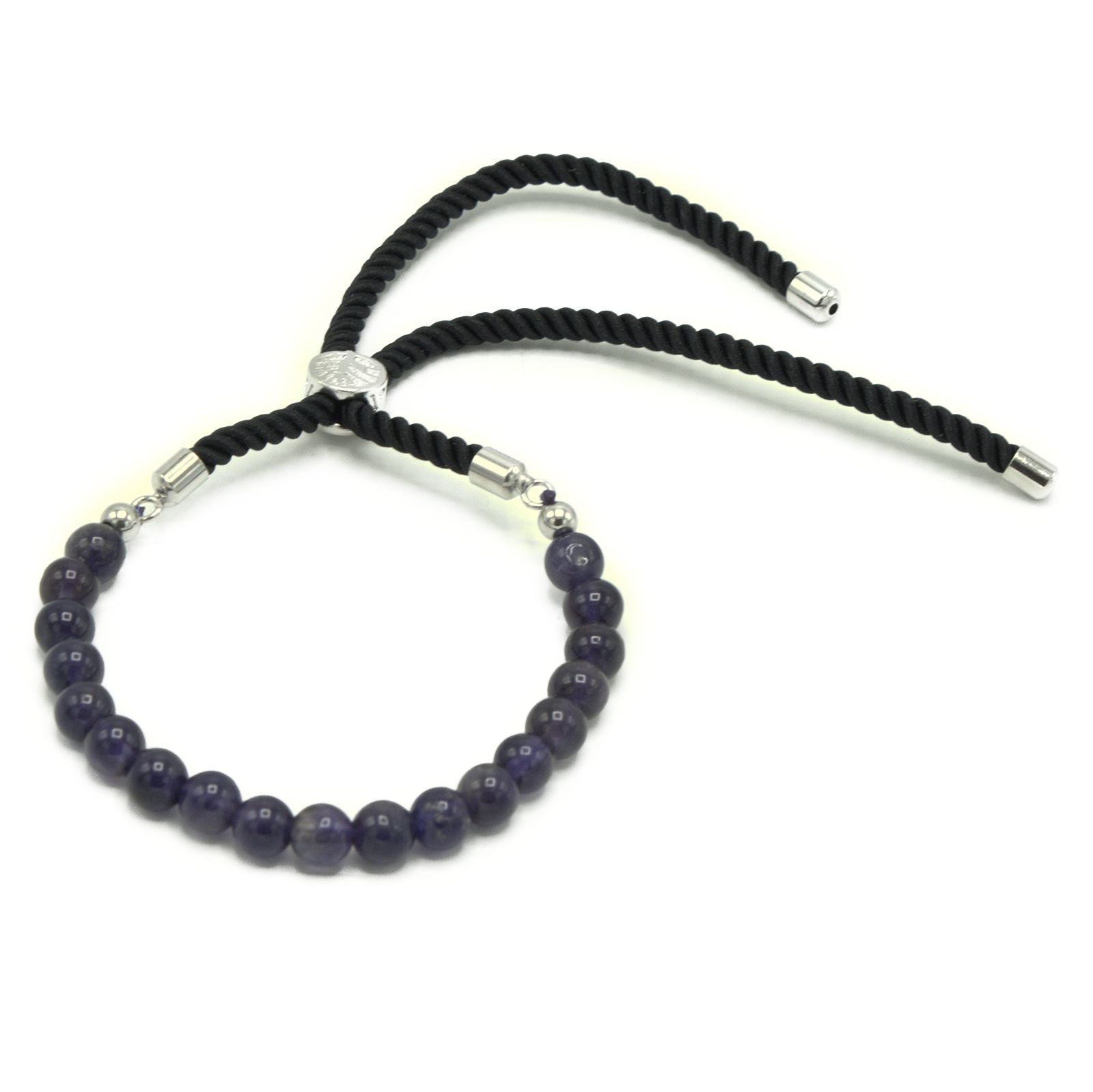 Amethyst Bracelet: Soothing Energy - 925 Silver Plated